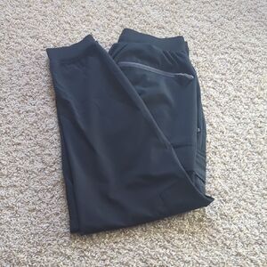 Women's Black Performance Jogger Pants with Zip Pocket